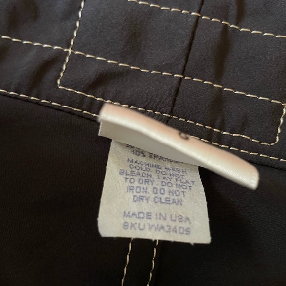 Birdwell Beach Shorts Womens Size 0 Black Britches Boardshort Stretch - Picture 4 of 7